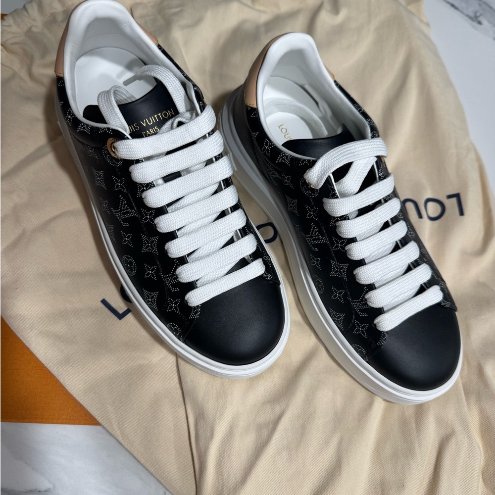 Louis Vuitton Black and White Sneakers